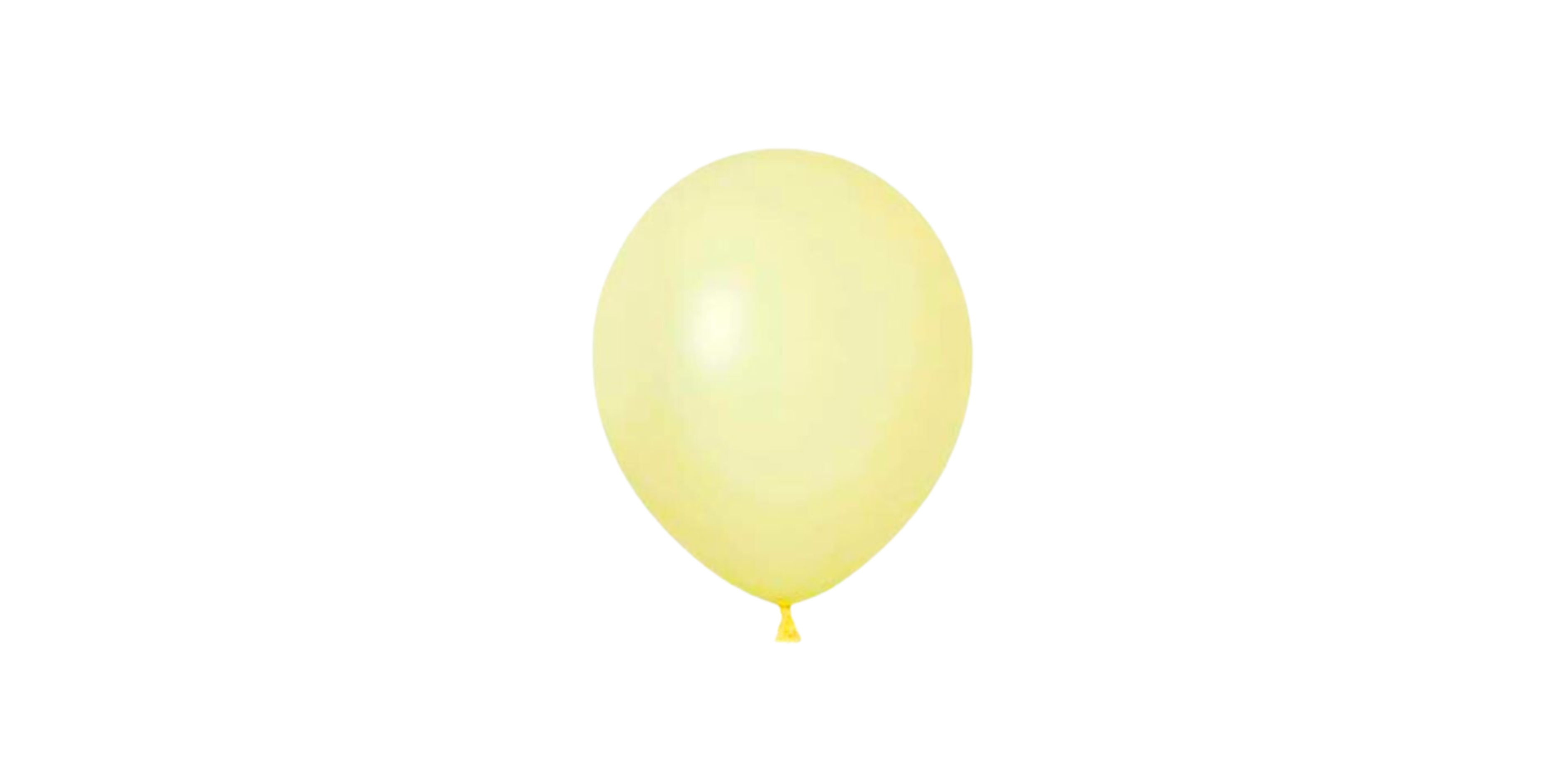 Pastel Yellow 05 Inch | 12cm | Pack of 100 qty