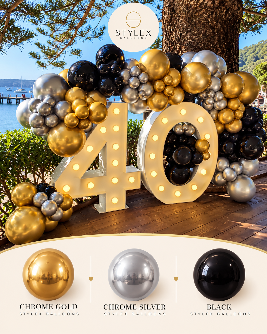 Chrome vs Metallic vs Pearl Balloons: How the Finishes Photograph