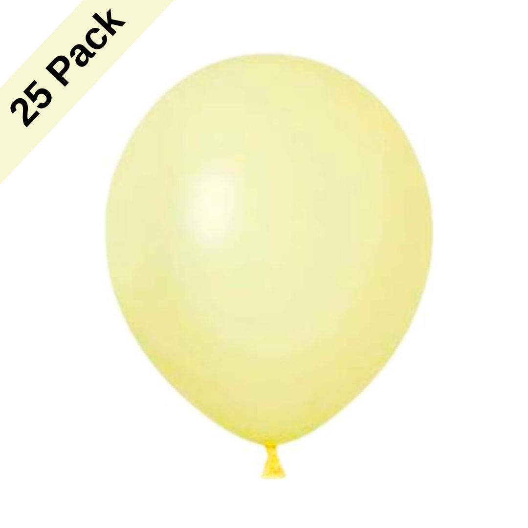 Pastel Yellow 18 Inch | 45cm | Pack of 25 qty